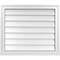 Ekena Millwork Vertical Surface Mount PVC Gable Vent w/ 2"W x 2"H , Brickmould Sill Frame, 28"W x 24"H GVPVE28X2403SN - alternate 1